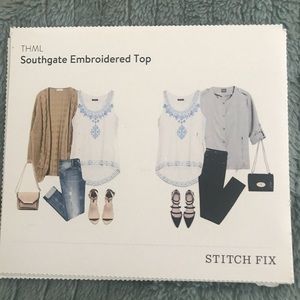 Southgate Embroidered Top (loose and flowy tank)